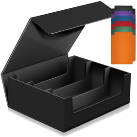 SuperAimi 1800+ trading card box with magnetic closure for safe storage