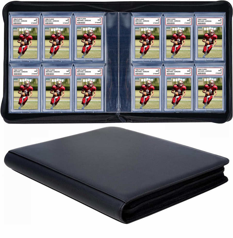 SuperAimi 60-pocket binder front cover with durable PU leather protection.