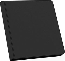SuperAimi binder opened for show displays lies flat for easy card presentation.