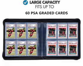 SuperAimi PSA slabs inside pages view for organized, safe storage.