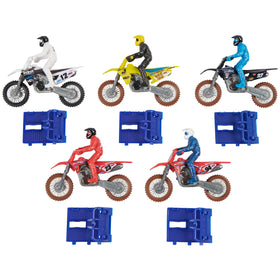 Supercross shane mcelrath bike with rider figure for kids and collectors.