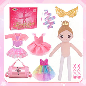 SUPERGFS pink tutu outfit completes the 3-piece set for pretend performances.