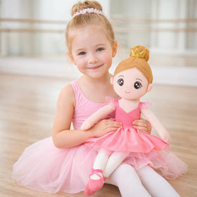SUPERGFS rainbow dress on doll boosts dress-up creativity and color coordination.