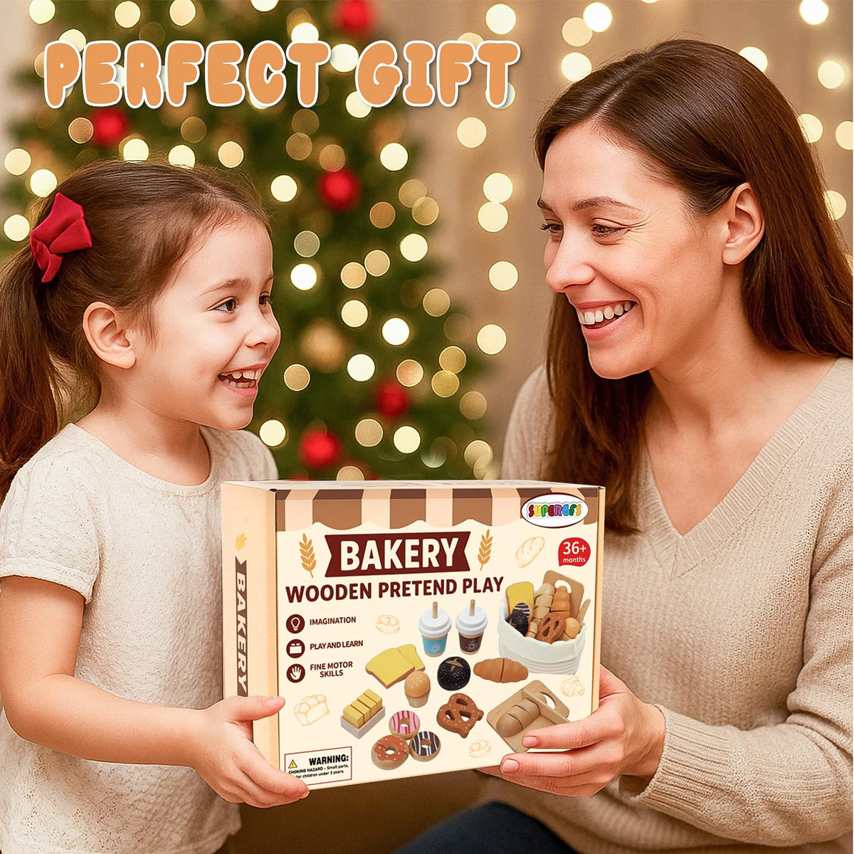 SUPERGFS bakery set is a versatile, screen-free learning toy for kids.