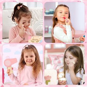 SUPERGFS compact mirror completes a tidy pretend routine.