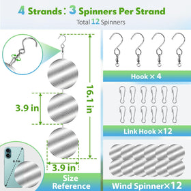 Stainless steel bird deterrents withstand outdoor conditions while adding shine.