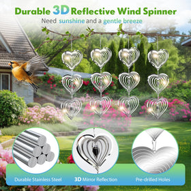 Superlong Bird Deterrents pre-drilled holes enable easy hanging