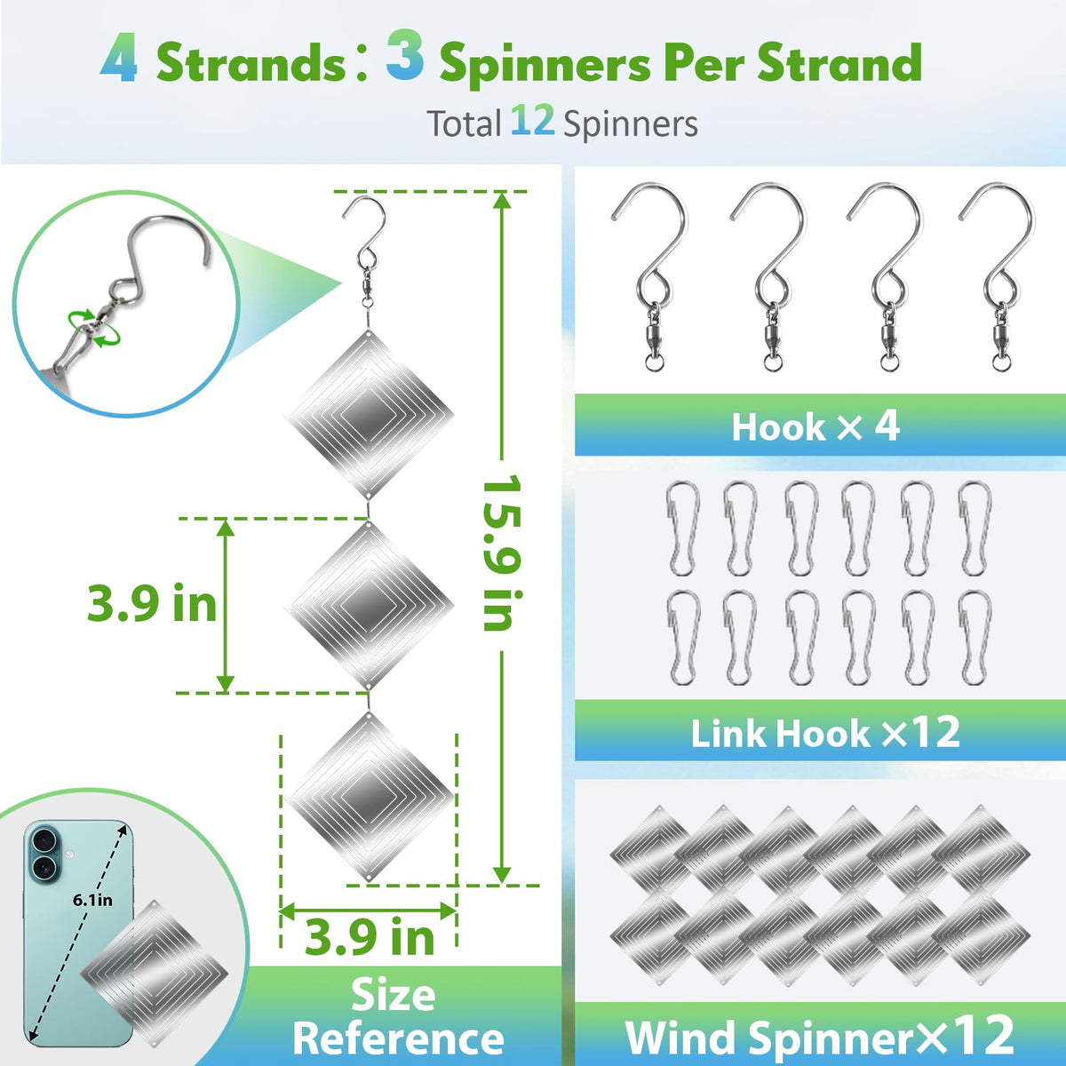 Superlong reflective bird deterrent design uses light to guide birds away.