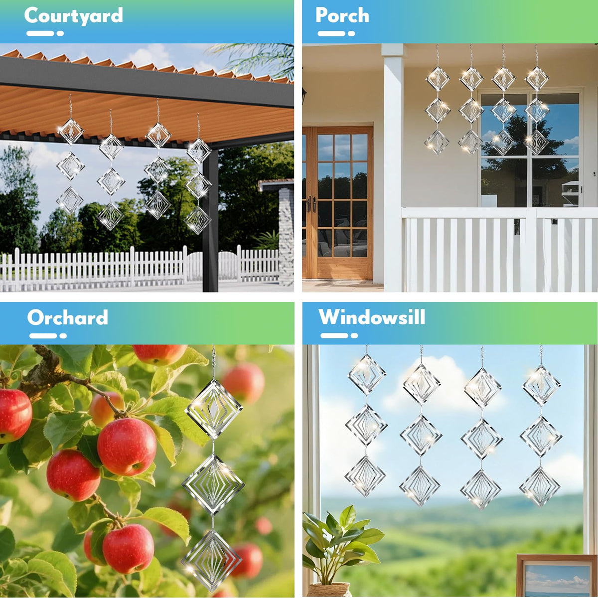 Superlong weather-resistant patio ornament built for year-round outdoor use.
