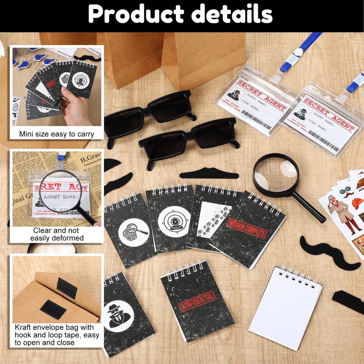 Supervitae envelopes organize case files for mystery games