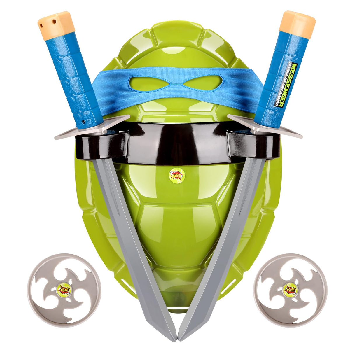 Suphan turtle shell costume for kids in action, ideal for imaginative role-play.