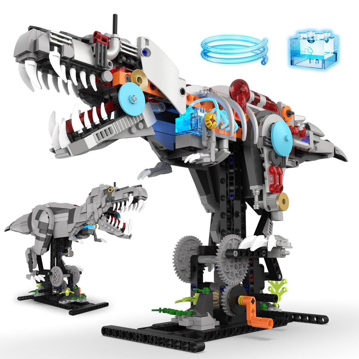 Suplanet mechanical T-Rex display stand with dual design enhances desk decor