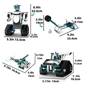 Suplanet robot-building pieces shown for versatile designs