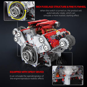 Suplanet V8 engine working sound simulation captures engine dynamics during operation