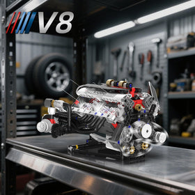 Supplanet V8 engine kit interior LED lighting for realistic demonstrations.