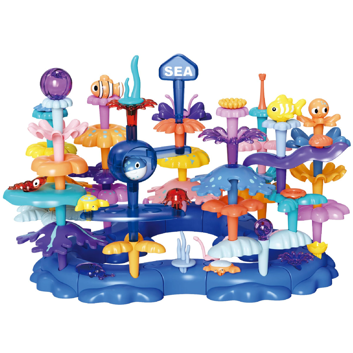 Supuzz Marine Explorer set cover image inviting imaginative ocean world building for preschool STEM play