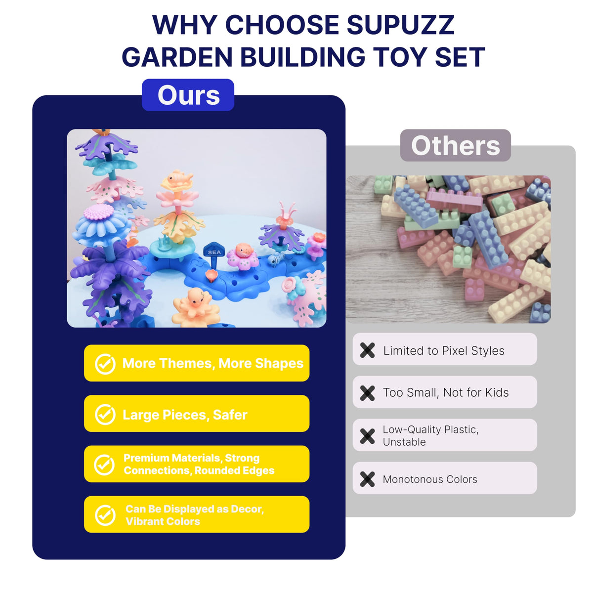 Supuzz Marine Explorer turtle figure with coral pieces inspiring hands on learning and pretend sea adventures