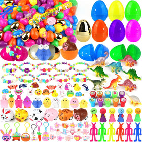 SURCVIO 6 golden eggs for exciting Easter egg hunts with surprises inside.