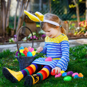 SURCVIO colorful eggs in a basket highlighting versatile gift ideas.