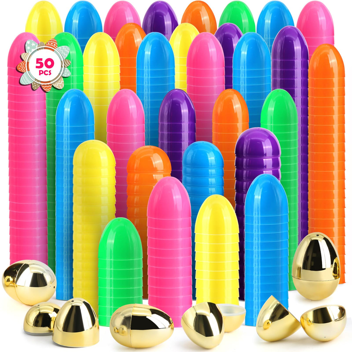 SURCVIO color Easter eggs collection showing bright hues for festive decorations.