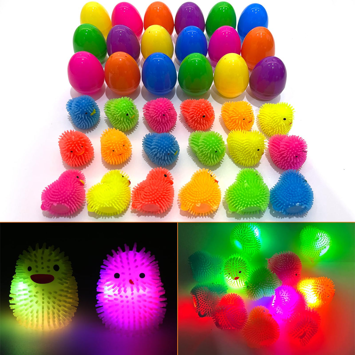 SURCVIO Durable egg shells crafted from TPR and PVC materials.