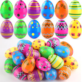 SURCVIO printed Easter egg blue pattern for hunts and decor