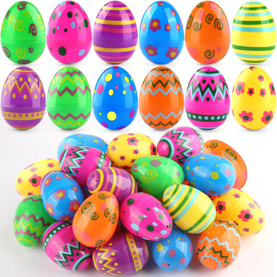 SURCVIO printed Easter egg blue pattern for hunts and decor