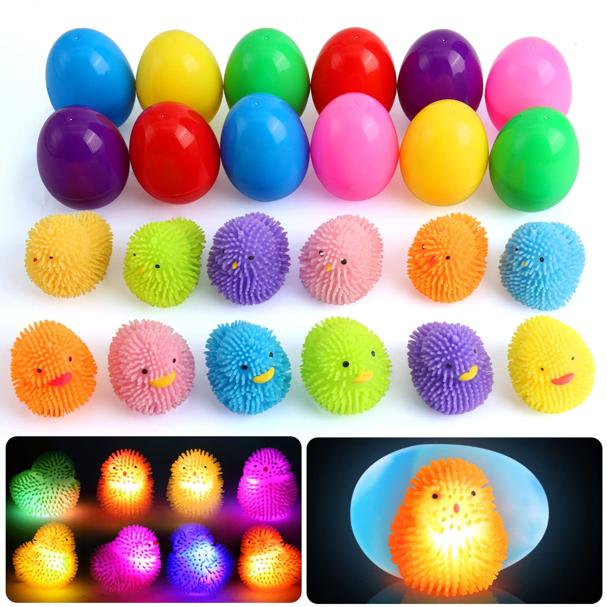 SURCVIO stress relief squeeze toy with soft spikes for calming fidgeting.