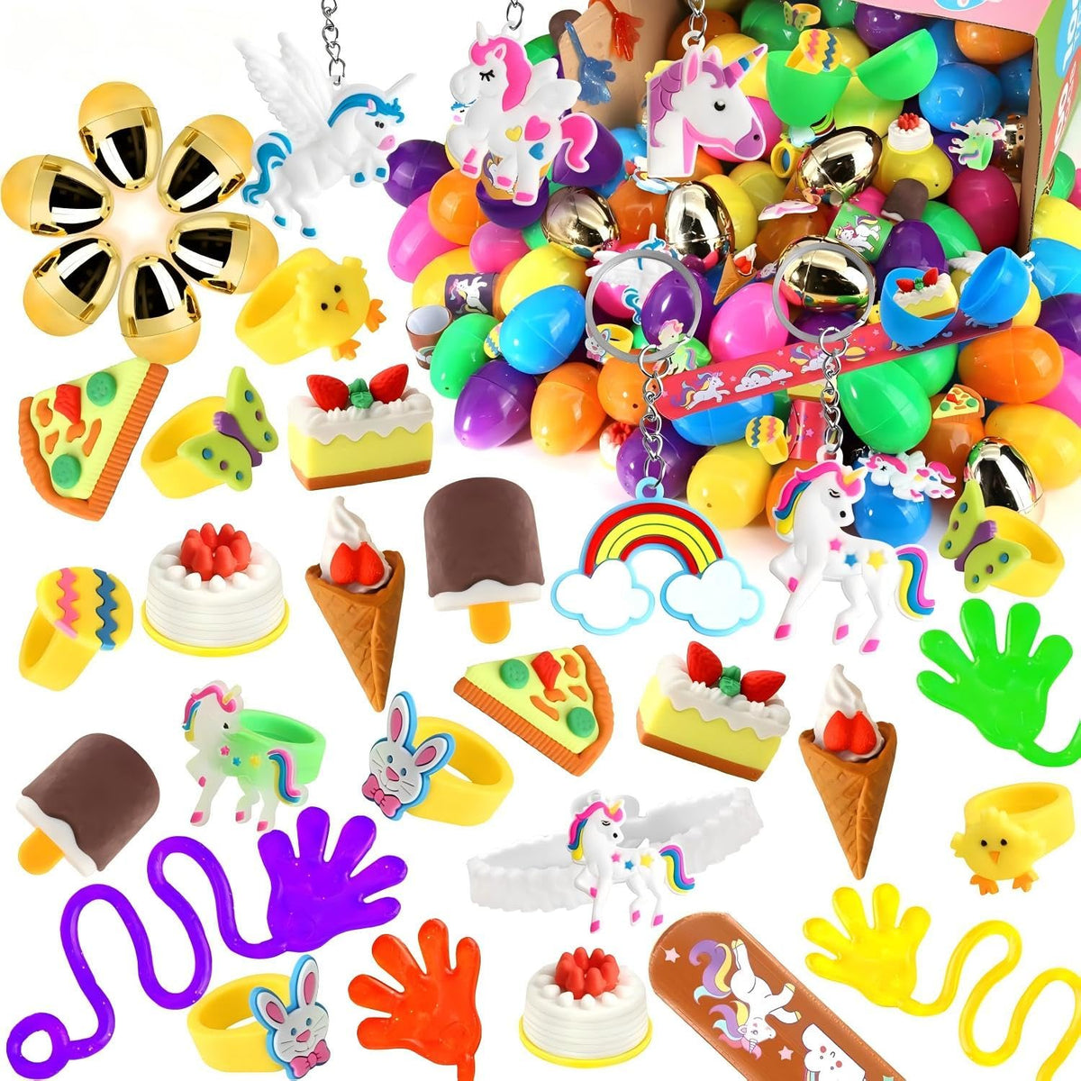 Surcvio 6 Surprise Golden Eggs pack shown for festive Easter hunts.