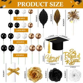 Sureio gold firework sticks shine for celebratory cake toppers.