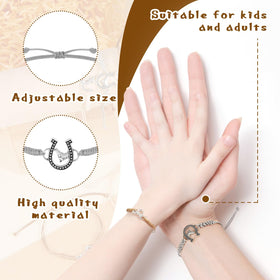 Sureio horse bracelets brown pack, durable rope design for long-lasting wear.
