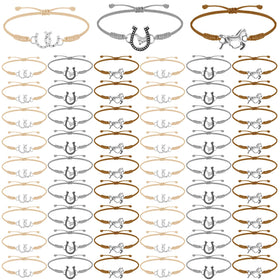 Sureio horse bracelets white pack, adjustable and lightweight for daily wear.
