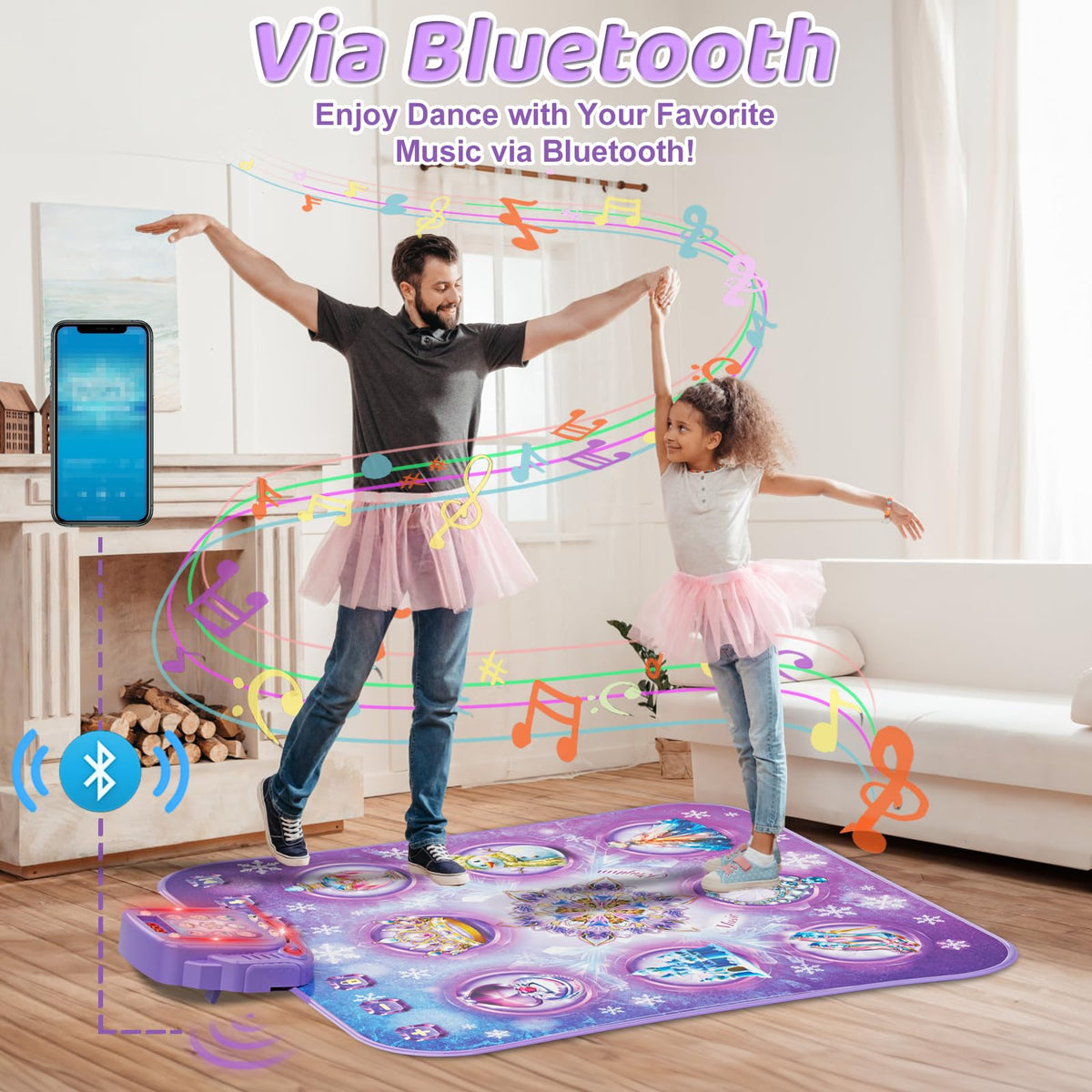 Surelect three game modes include piano, dancing, and Bluetooth for variety