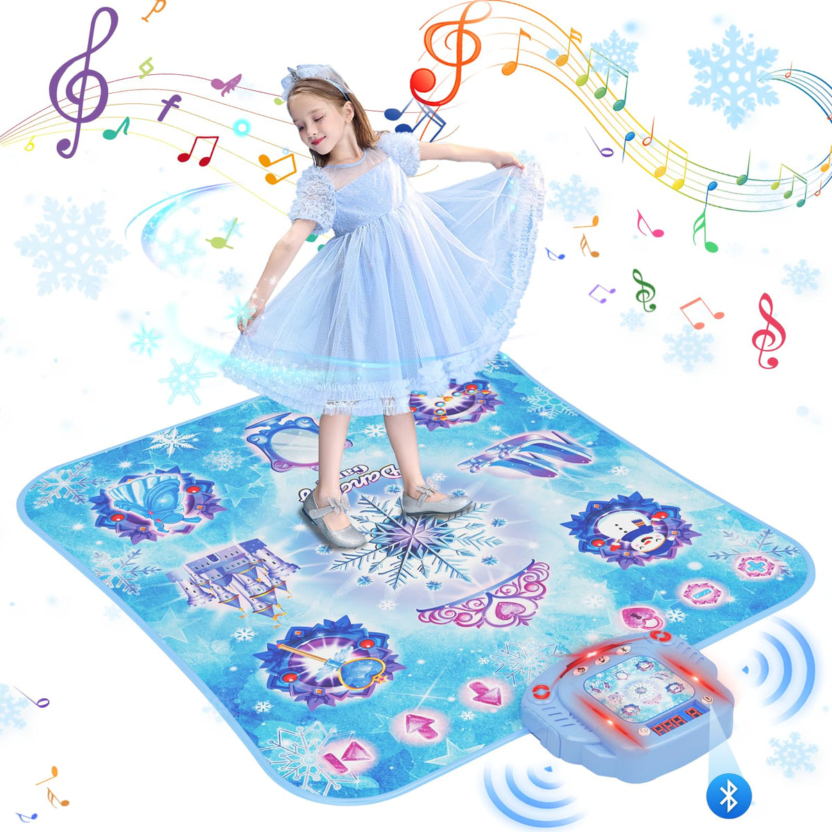 Surelect dance mat with 8-button setup for at-home princess dancing sessions