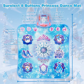 Surelect dance mat battery compartment powers long, music-driven play