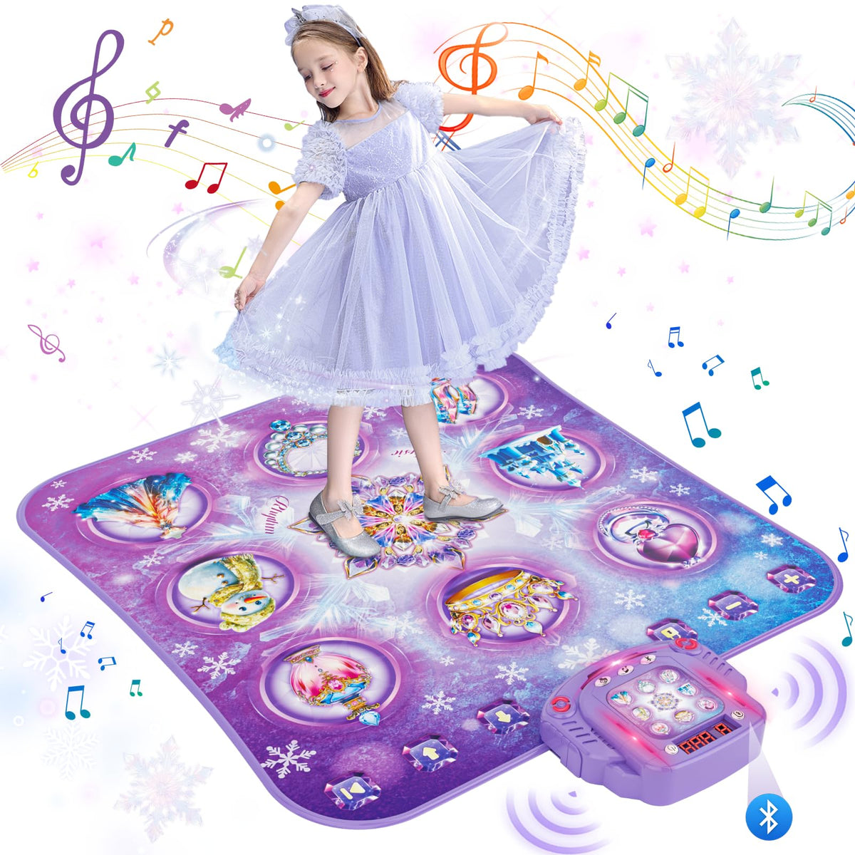 Surelect dance mat requires four AA batteries for full interactive play