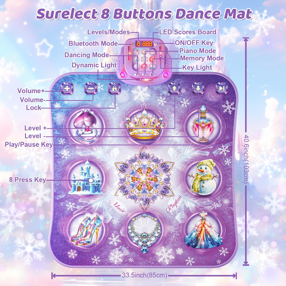Surelect non-slip PEVA surface keeps kids safe while dancing indoors