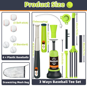 Surelect Teeball Set portable design with tool-free assembly for quick setup.