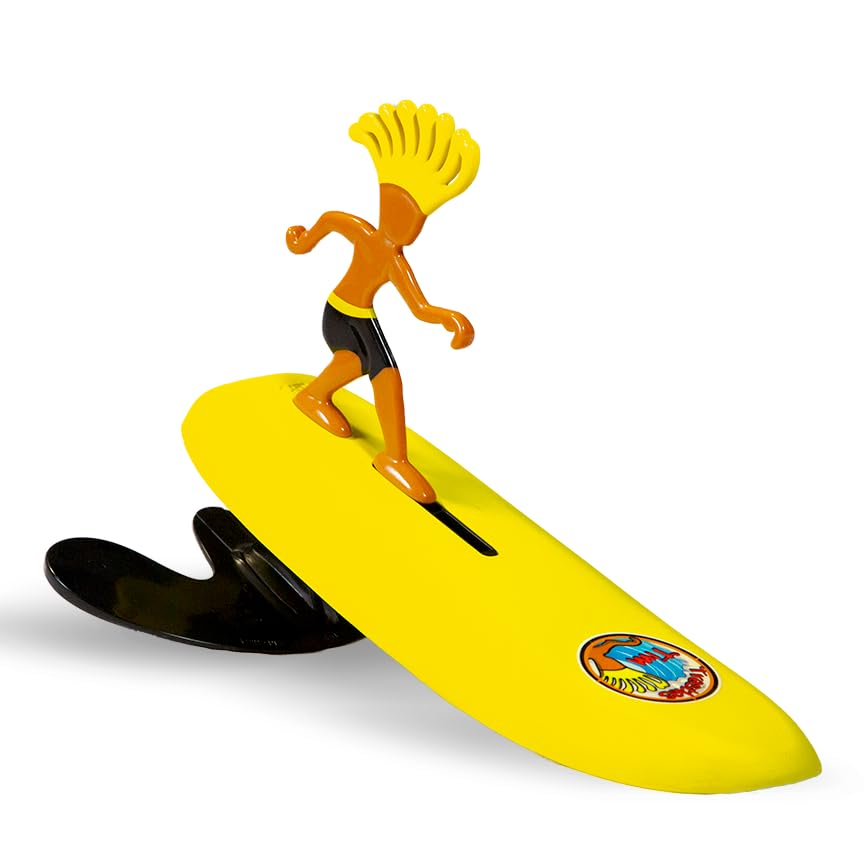 Surfer Dudes Classics Tim wave-powered mini-surfer riding a wave for beach play