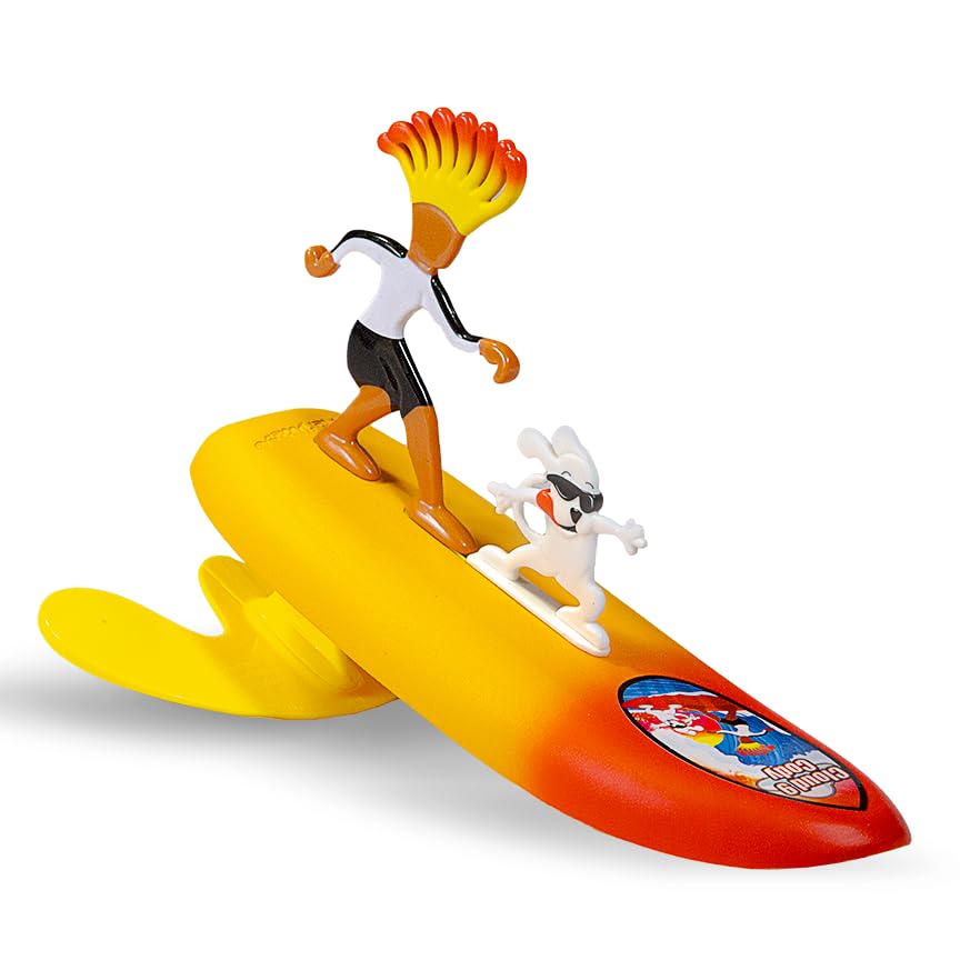 Surfer Dudes Cloud 9 Cody wave-powered mini-surfer at the beach.