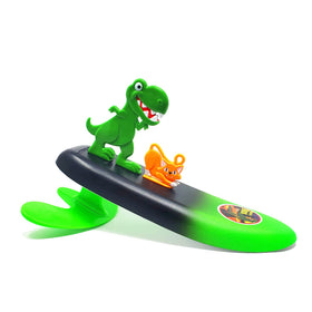Surfer Dudes Legends wave-powered mini-surfer toy ready for splashy waves.