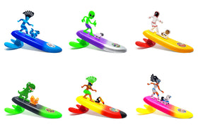 Surfer Dudes Surfboard Beach Toy with quick snap-in assembly.