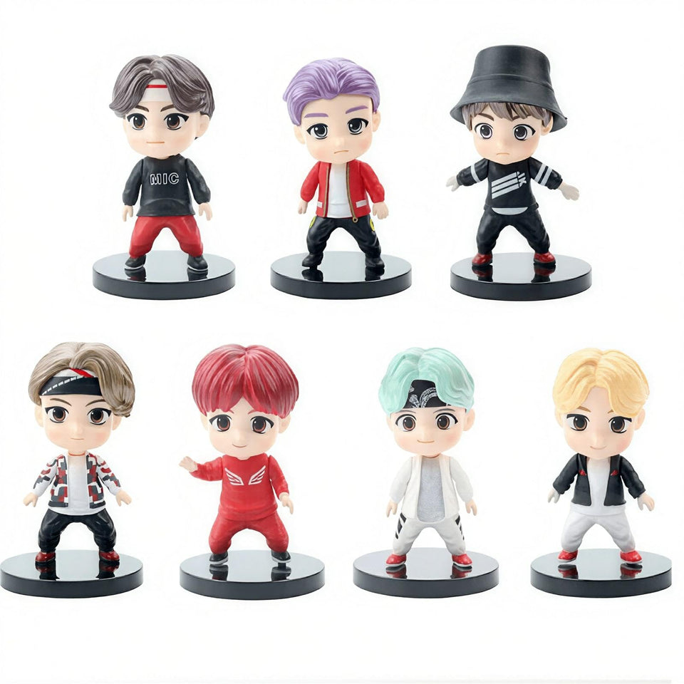 SurpriseSeptember 7pcs cake toppers figurine 1 adds playful height to birthday cakes.