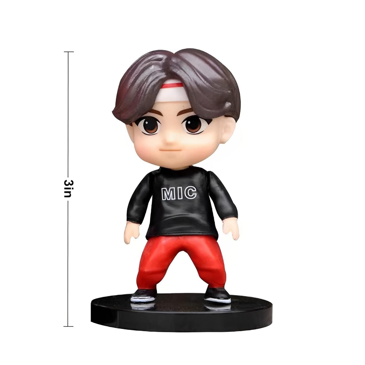 SurpriseSeptember 7pcs cake toppers figurine 2 showcases a dynamic pose for party decor.
