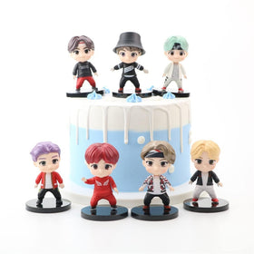 SurpriseSeptember 7pcs cake toppers figurine 3 brings vibrant color to cupcakes.