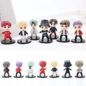 SurpriseSeptember 7pcs cake toppers figurine 7 can decorate desks and shelves.