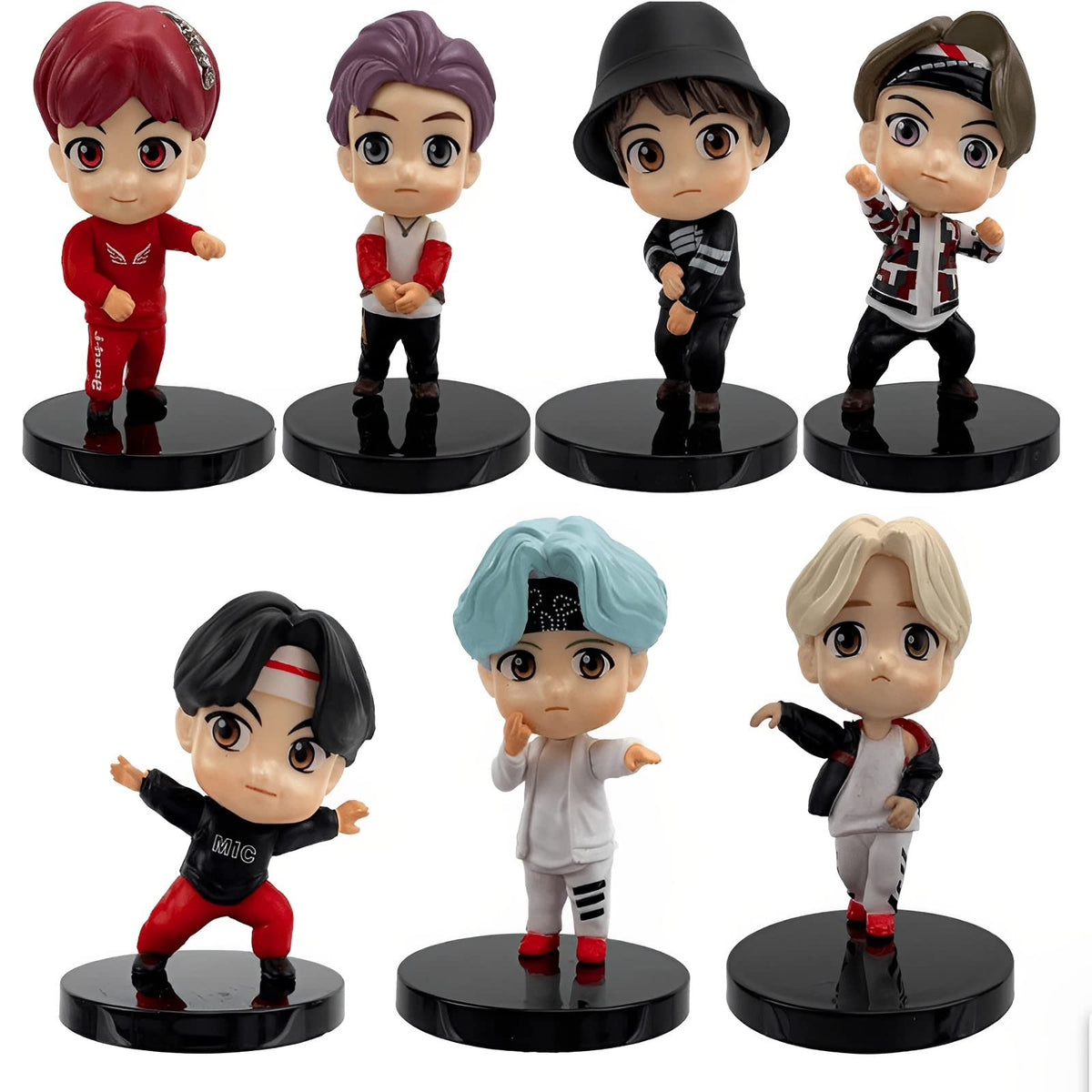 SurpriseSeptember seven-figures cake toppers dynamic-pose for festive birthday cakes.