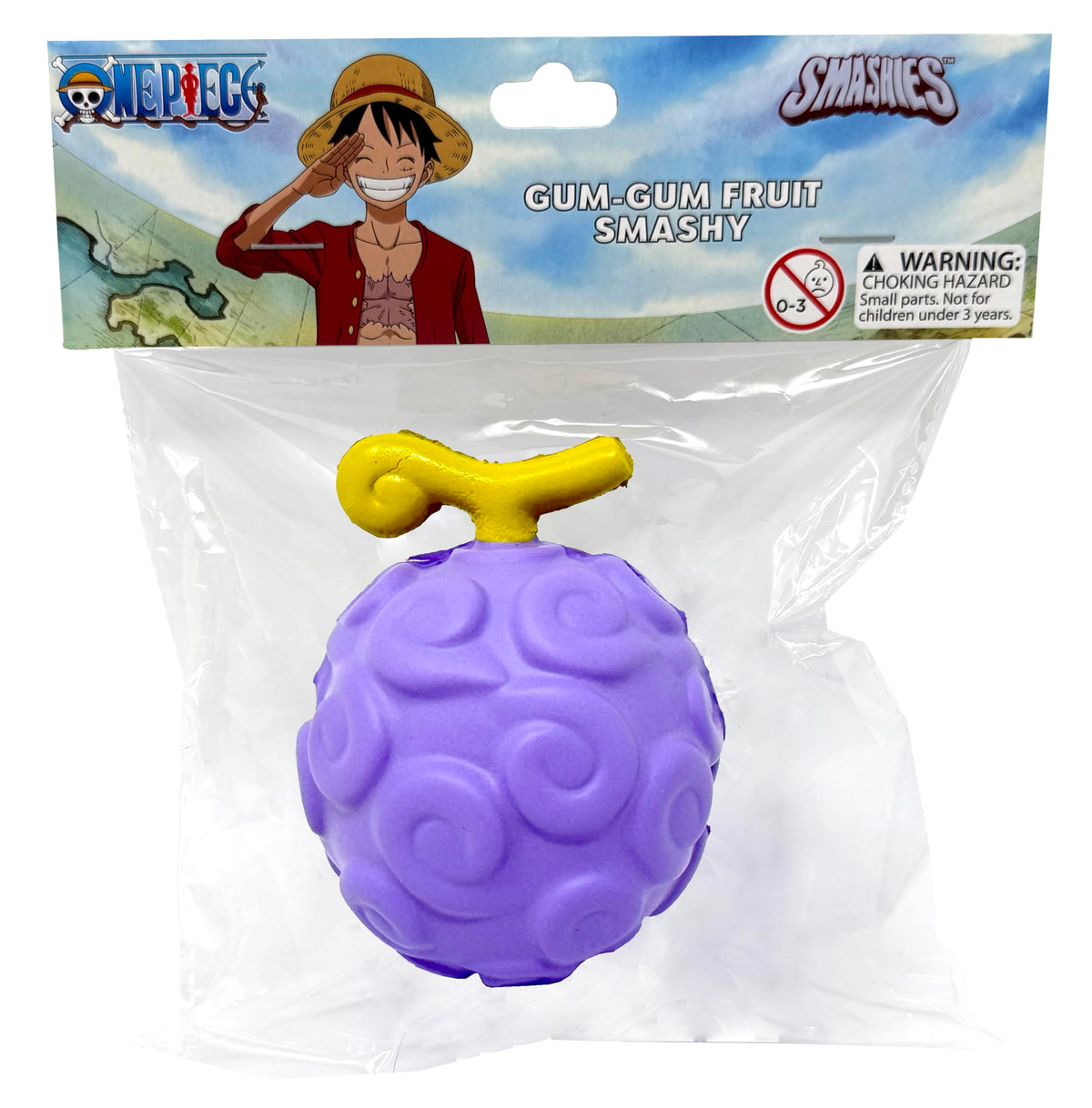 Desk-ready Gum-Gum Fruit display piece by Surreal Entertainment, eye-catching anime gift.