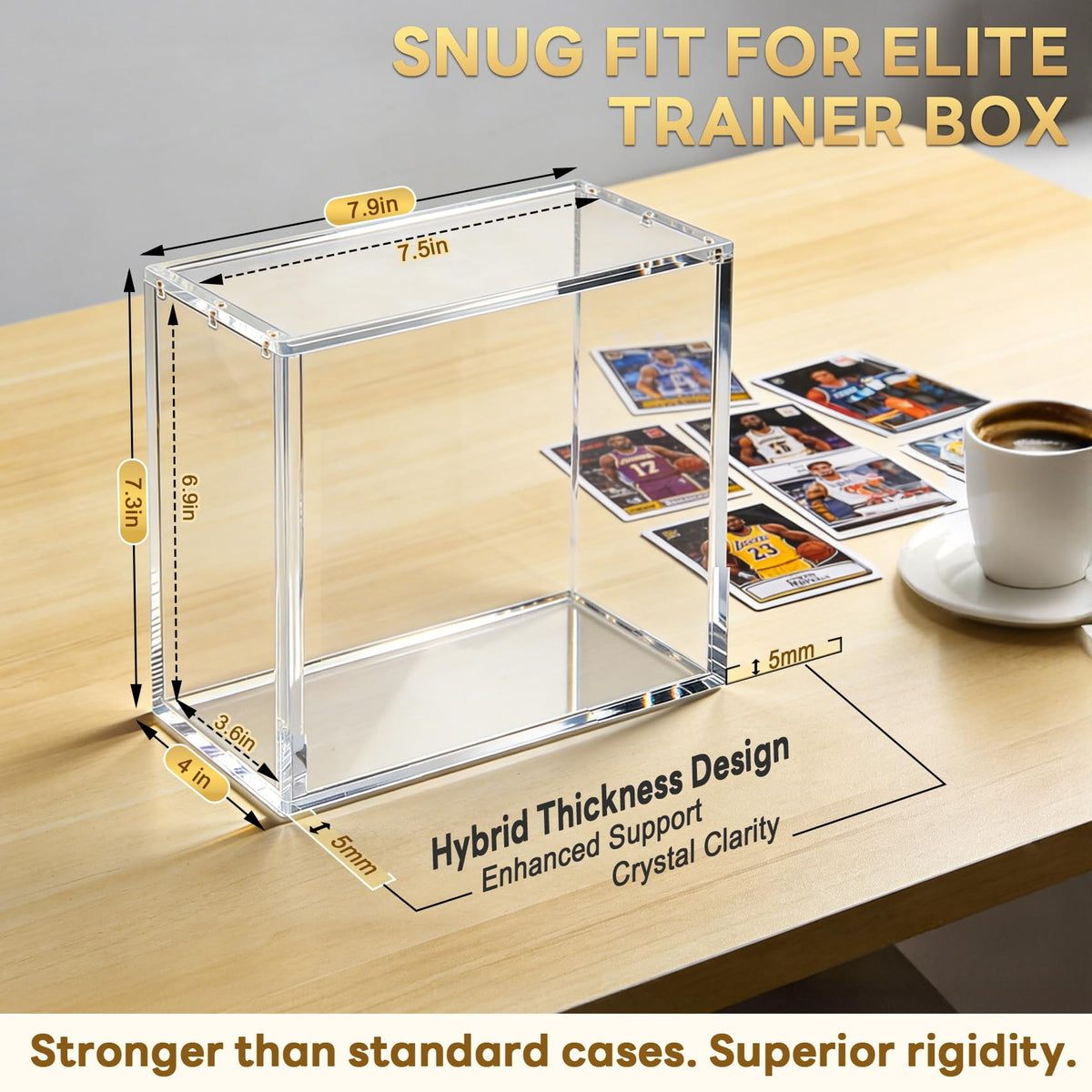 SUVQWJT magnetic lid closure secures PKMN ETB storage for quick, safe access