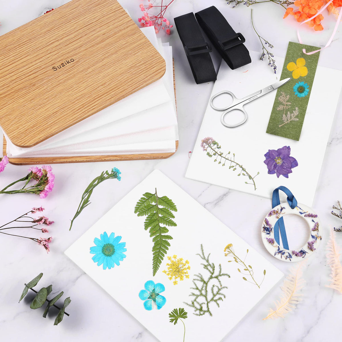 Suziko portable flower press ideal for on-the-go crafting